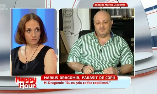 Marius Dragomir şi fosta lui soţie s au confruntat în direct (captură: PRO TV) jpeg