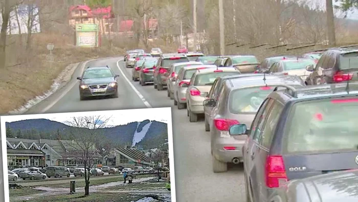 Pe DN1, pe sensul de mers dinspre Braşov către Bucureşti, coloana de maşini a înaintat cu 20-30 km/h