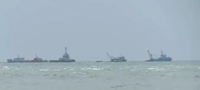 Un pescador românesc s-a scufundat în Marea NeagrăFoto: captură DIGI24