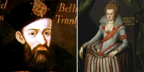 Gabor Bethlen si sotia sa Ecaterina  Ilustrate de epocă  Wikipedia jpg