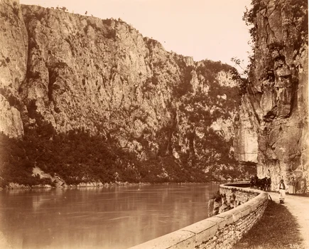 Cazanele Dunării. Foto Geza Hutterer (1864 1917) Museum of Architecture at Berlin Institute of Technology, Germania