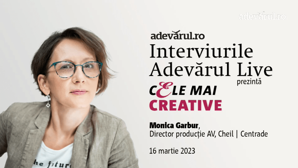 Competiția între ChatGPT și uman. Despre viitorul media, cu  Monica Garbur, Director producție AV, Cheil | Centrade
