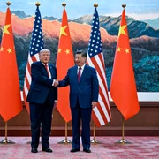 Trump, primit de Xi Jinping la Beijing FOTO AFP
