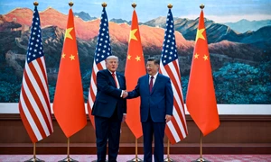 Trump, primit de Xi Jinping la Beijing FOTO AFP