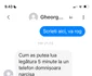 Narcisa Suciu încearcă să aibă o discuție cu fanul său. Sursă: Facebook