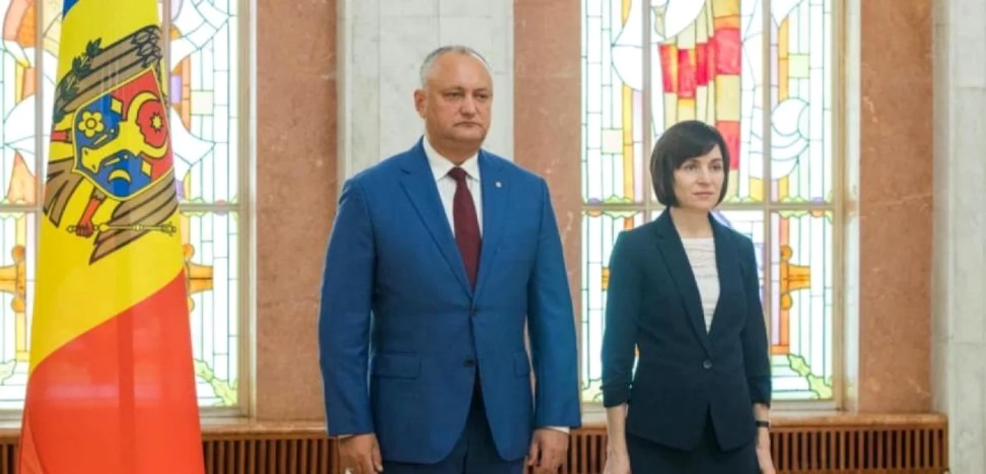 Igor Dodon si Maia Sandu
