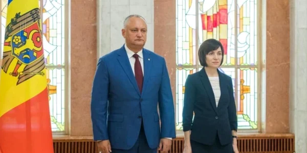 Igor Dodon si Maia Sandu
