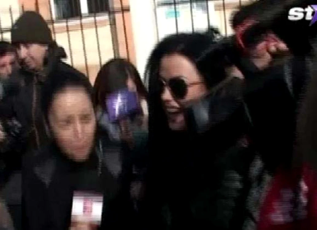 Daniela Crudu nu a vrut să declare nimic la ieşirea din sediul Poliţiei 