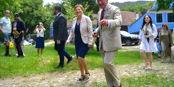 Vizita regelui Charles al III-lea la Viscri. FOTO Inquam Photos / Alex Nicodim