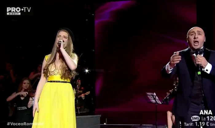 Ana Munteanu a urcat pe scenă alături de Marcel Pavel