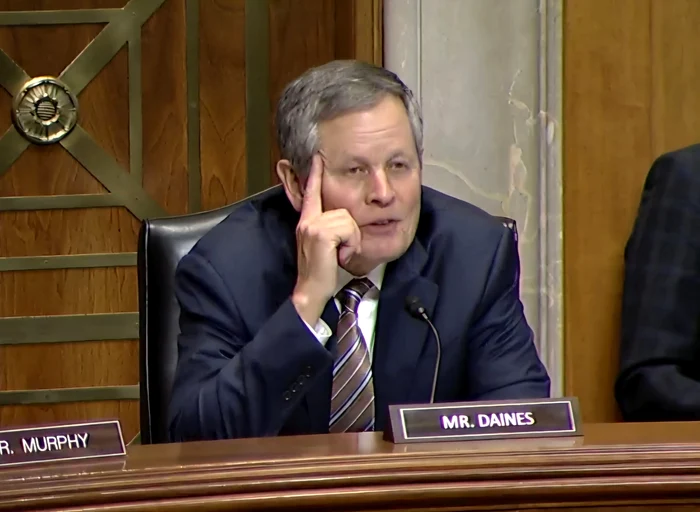 Steve Daines, inițiatorul audierii. FOTO Ambasada României în SUA