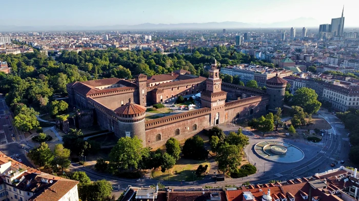 Castelul Sforza din Milano. FOTO Shutterstock