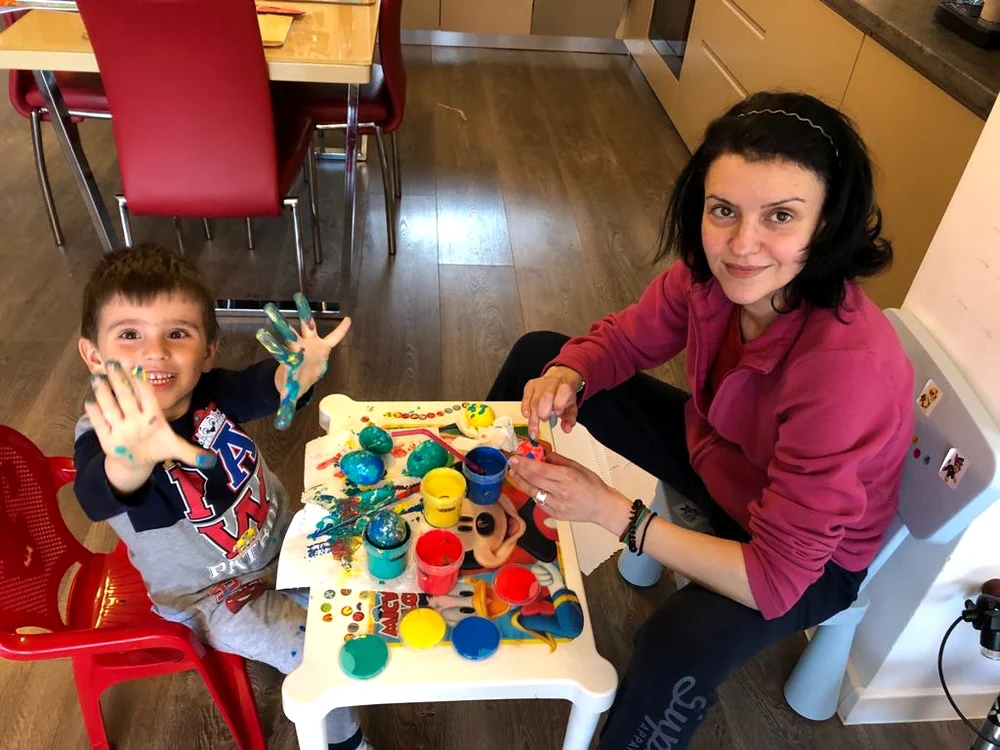 Raluca Arvat şi fiul ei, Tudor, în vârstă de 4 anifoto: arhivă personală