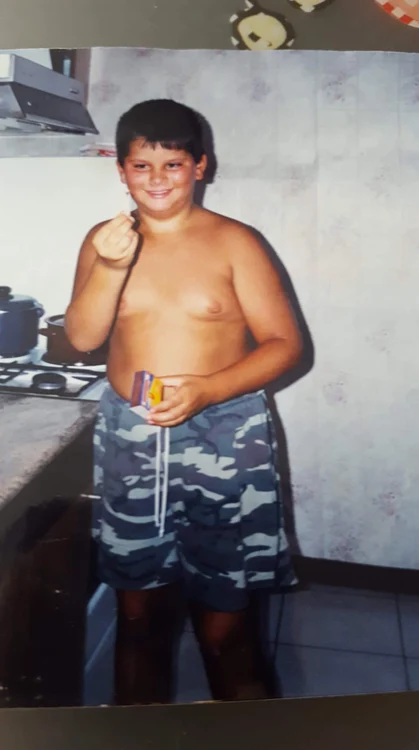Așa arăta Florin Damsa în copilărie. Avea 80 kg