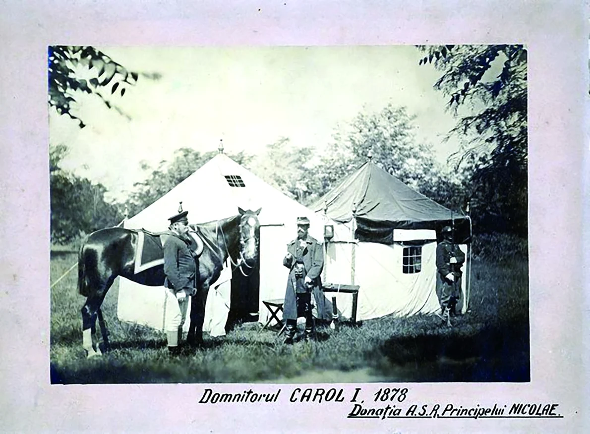 Domnitorul Carol I, fotografiat de Franz Duschek, în timpul Războiului de Independență (© Muzeul Militar Național „Regele Ferdinand I“) 