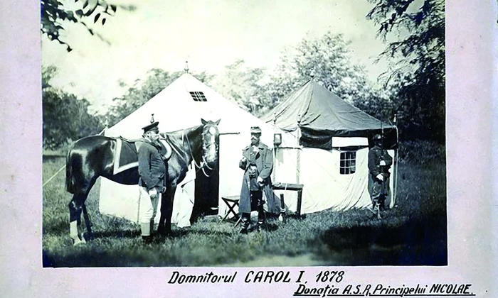 Domnitorul Carol I, fotografiat de Franz Duschek, în timpul Războiului de Independență (© Muzeul Militar Național „Regele Ferdinand I“) 