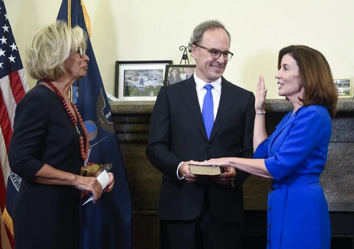 Kathy Hochul este prima femeie guvernator al statului New York Foto Getty Images via AFP