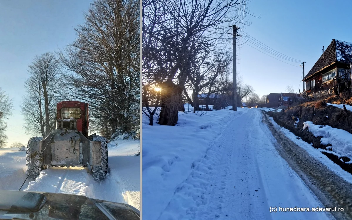 Iarna în Vadu Dobrii. Foto: ADEVĂRUL