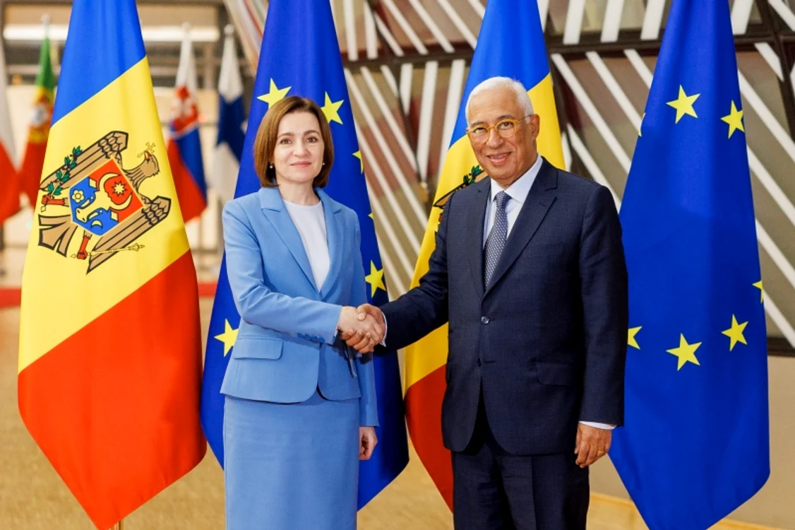 Maia Sandu și Antonio Costa au avut în data de 4 noiembrie o întrevedere la Bruxelles. FOTO: Arhivă