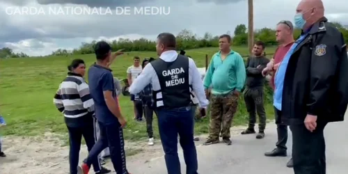 Comisarii garzii de mediu in control FOTO Facebook/garda de mediu