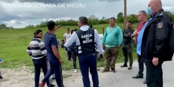 Comisarii garzii de mediu in control FOTO Facebook/garda de mediu