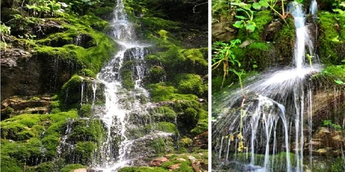 Cascada Verde - Borogeana de pe Cheile Latoriţei - Vâlcea Foto colaj