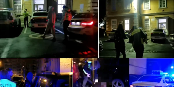 Adolescente care au gonit cu Poliția pe urme pe străzile din Sibiu duse la audieri Sursă Colaj capturi video Ziua Online