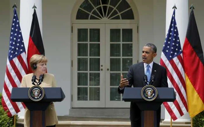 Angela Merkel si Barack Obama la Casa Alba FOTO Reuters