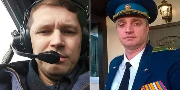 Locotenent colonelul Maksim Potiomin şi colonelul Anatoli Stasiukevici foto dailymail