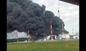 atac rafinarie Moscova captură X jpg