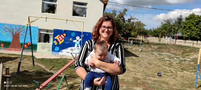 Claire Bignal Melinte, la Fundaţia „Bunul Samaritean”, sursa: Arhivă Personală