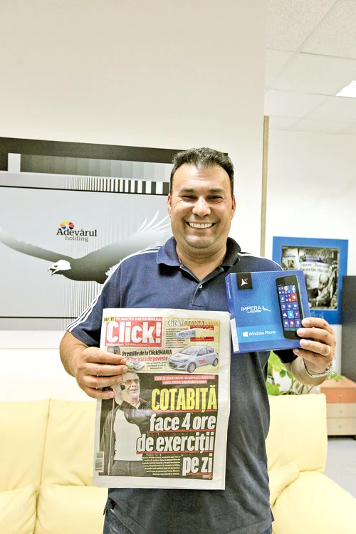 
    Dragoş Niţă a câştigat un telefon performant la Click!MANIAFoto: Click!  