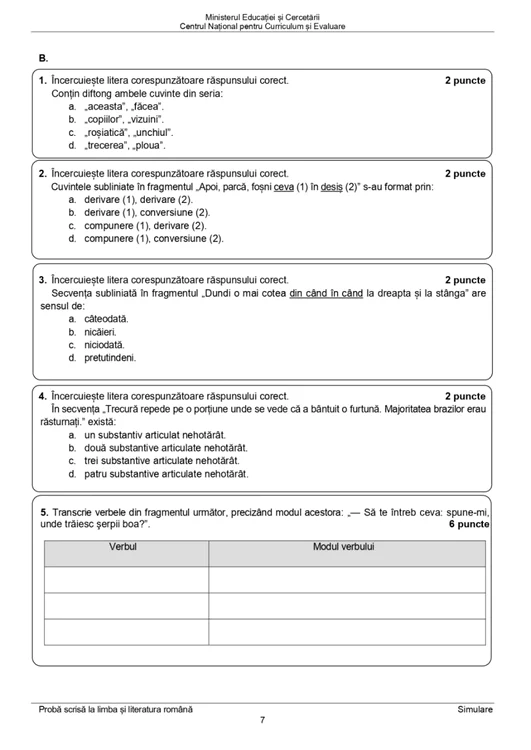 Subiecte Romana Simulare 6 jpg