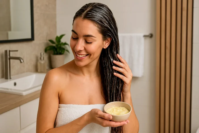 Mască naturală făcută în casă care accelerează creșterea părului de 4 ori mai repede.