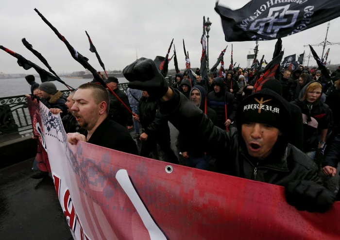 Demonstraţie ultra-naţionalistă la Sankt Petersburg FOTO Reuters