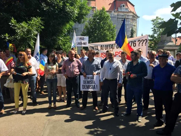 Protest împotriva guvernului Ponta