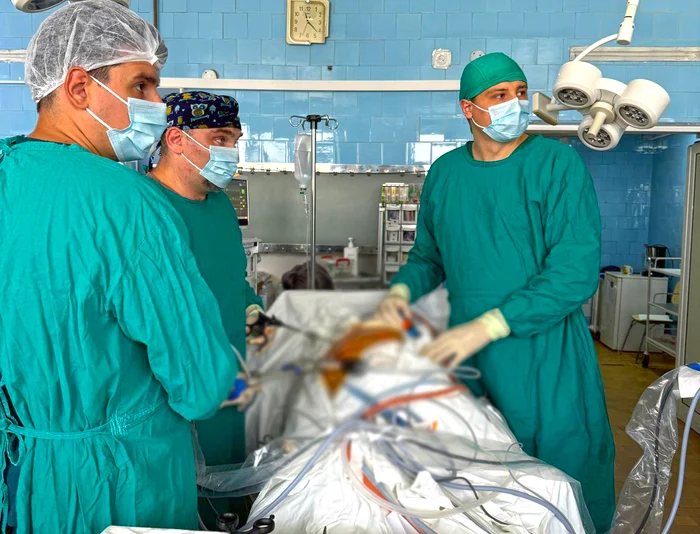 Intervenția medicală a fost realizată de o echipă de medici gălățeni FOTO: FB