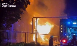 Atac al Rusiei în orașul ucrainean Ismail, regiunea Odesa  Foto Captură video X МВС України jpg