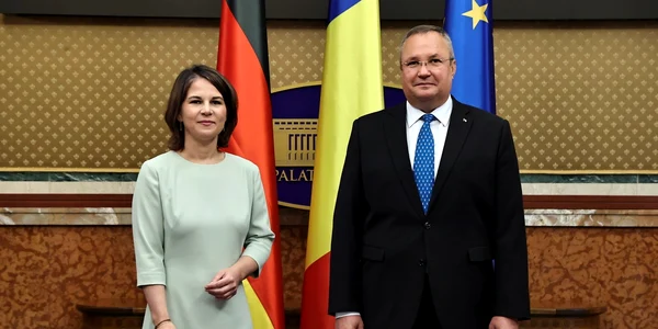 Nicolae Ciuca si Annalena Baerbock FOTO Guvernul Romaniei