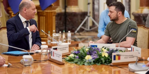 Olaf Scholz si Volodimir Zelenski FOTO Profimedia 
