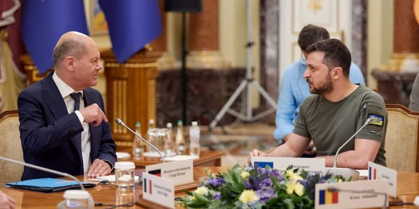Olaf Scholz si Volodimir Zelenski FOTO Profimedia 