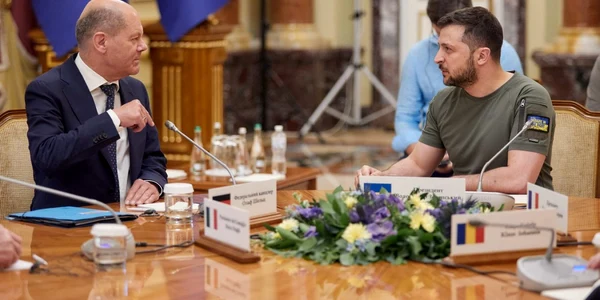 Olaf Scholz si Volodimir Zelenski FOTO Profimedia 
