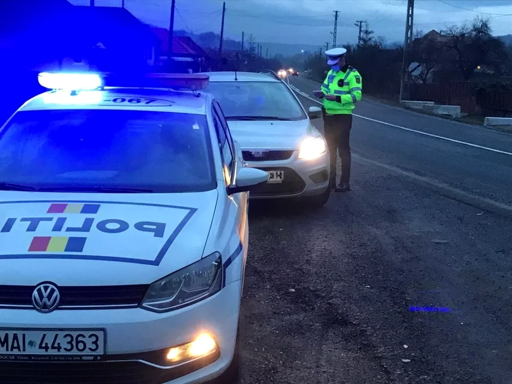 Autoturismul a fost indisponbilizat FOTO IPJ Sălaj