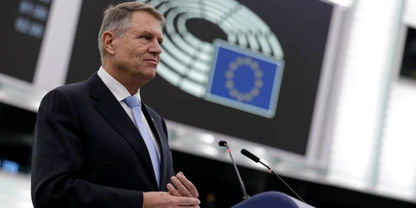 Conferința de presă comună a președintelui Parlamentului European și a președintelui României urmată de discursul în cadrul dezbaterii „This is Europe“, în plenul Parlamentului European, în Strasbourg. FOTO Inquam Photos / Octav Ganea