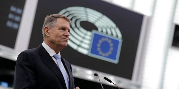 Conferința de presă comună a președintelui Parlamentului European și a președintelui României urmată de discursul în cadrul dezbaterii „This is Europe“, în plenul Parlamentului European, în Strasbourg. FOTO Inquam Photos / Octav Ganea