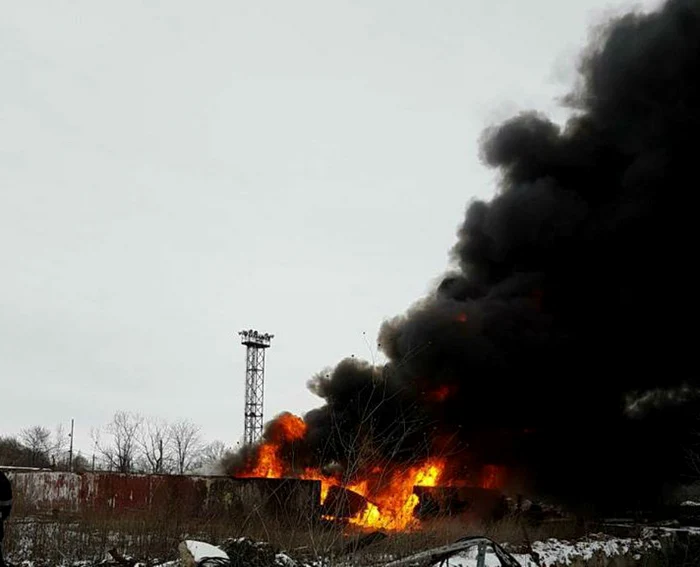 incendiu rafinaria astra ploieti foto isu prahova