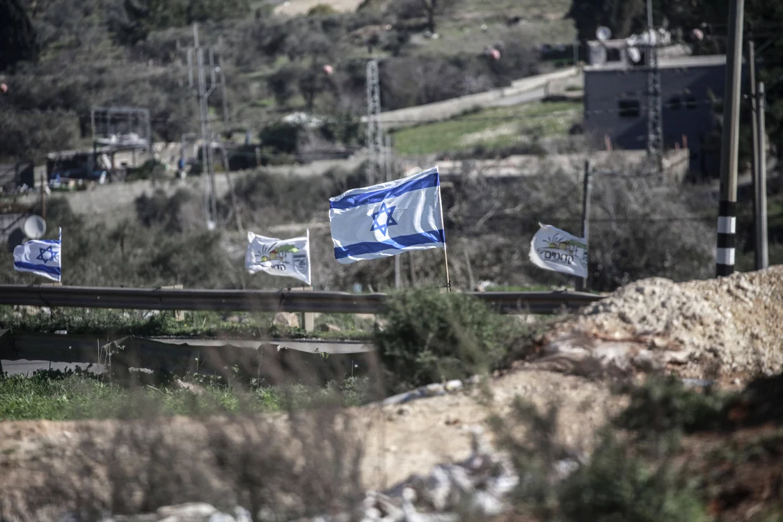 Colonii israeliene în satul Jinsafut din Cisiordania FOTO PROFIMEDIA