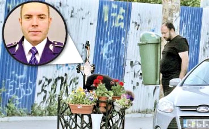 
    Părinţii lui Bogdan Gigină  vin mereu să aprindă o lumânare  la locul unde fiul lor a pieritFoto: Click!  