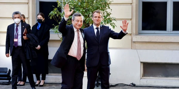 Emmanuel Macron si Mario Draghi