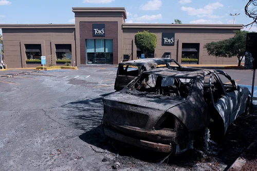 Mașini incendiate în Guadalajara FOTO Profimedia